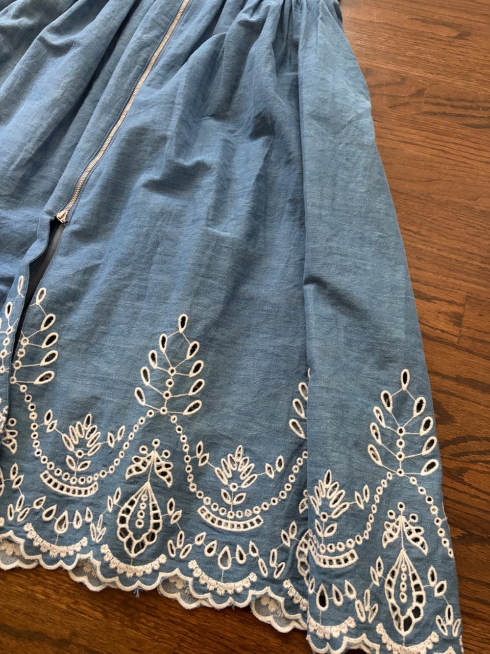 Anthropologie Tommie Eyelet Denim Dress NWT - Picture 3 of 4